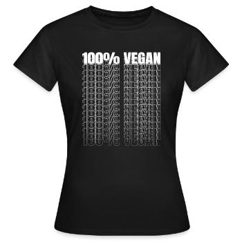 quote birthday veganism benefits - Women's T-Shirt - black - Front - AI Model Female 172 dark (172cm)