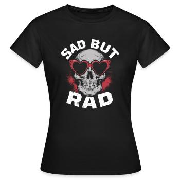 Cool goth look with depth - Women's T-Shirt - black - Front - AI Model Female 172 dark (172cm)
