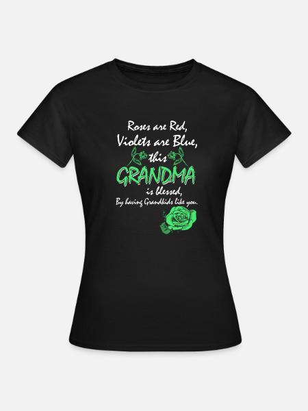 This Grandma is Blessed - Frauen T-Shirt - Schwarz