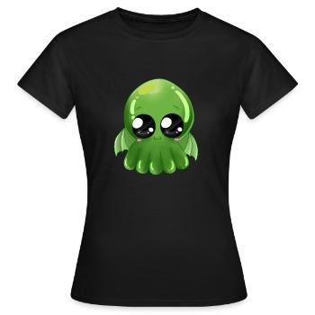 Super cute Cthulhu - Women's T-Shirt - black - Front - AI Model Female 172 dark (172cm)