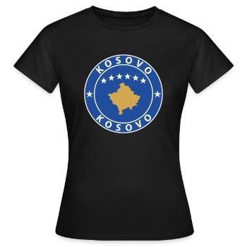 Kosovo - T-shirt Femme - noir - Devant - AI Model Female 172 dark (172cm)