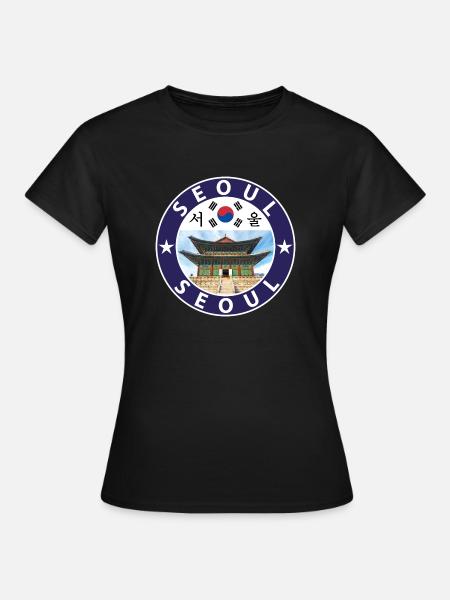 Seoul - Dame-T-shirt - sort