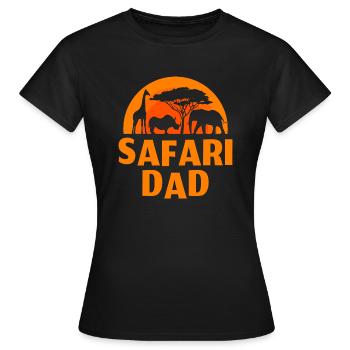 Safari Papa - T-shirt Femme - noir - Devant - AI Model Female 172 dark (172cm)