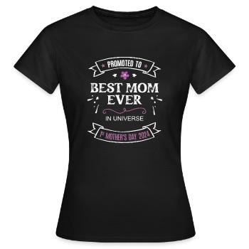 Mama 2024 Erster Muttertag Ich Werde Mutter Mom - Frauen T-Shirt - Schwarz - Vorne - AI Model Female 172 dark (172cm)