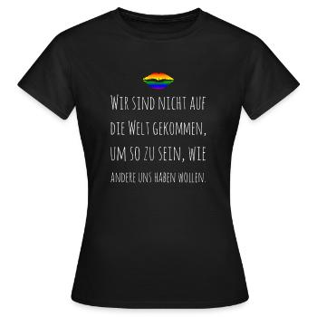 Same Love, Homo Ehe, LGBT - Frauen T-Shirt - Schwarz - Vorne - AI Model Female 172 dark (172cm)
