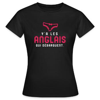 Menstruation avoir ses règle féminisme femme fille - T-shirt Femme - noir - Devant - AI Model Female 172 dark (172cm)