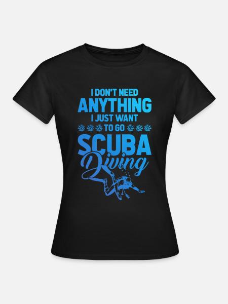 Tauchen scuba diving - Frauen T-Shirt - Schwarz
