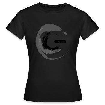 WAVE - Frauen T-Shirt - Schwarz - Vorne - AI Model Female 172 dark (172cm)