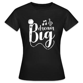 Chanteur de rêve - T-shirt Femme - noir - Devant - AI Model Female 172 dark (172cm)