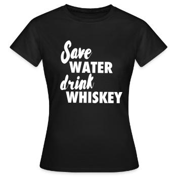 Whisky - T-shirt Femme - noir - Devant - AI Model Female 172 dark (172cm)