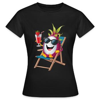 Dragon Fruit - Frauen T-Shirt - Schwarz - Vorne - AI Model Female 172 dark (172cm)