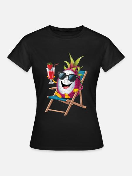 Dragon Fruit - Frauen T-Shirt - Schwarz