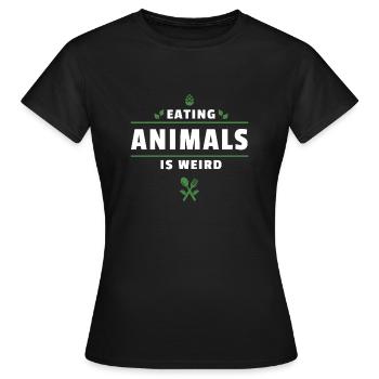 Vegan vegan gift sayings saying - Women's T-Shirt - black - Front - AI Model Female 172 dark (172cm)