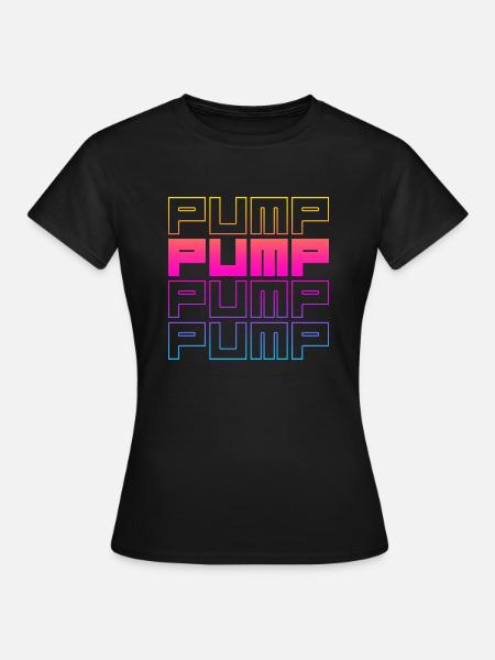 PUMPE x4 - Frauen T-Shirt - Schwarz