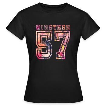 NINETEEN 1957 B - Women's T-Shirt - black - Front - AI Model Female 172 dark (172cm)