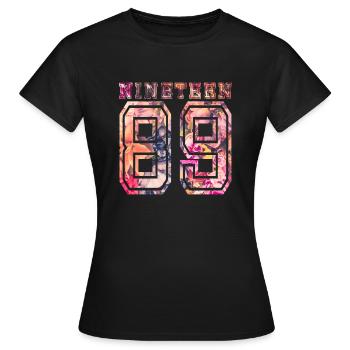 NINETEEN 1989 B - Women's T-Shirt - black - Front - AI Model Female 172 dark (172cm)