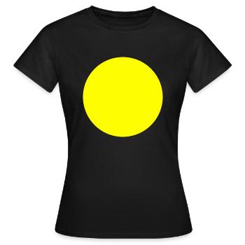 Circle yellow - Women's T-Shirt - black - Front - AI Model Female 172 dark (172cm)