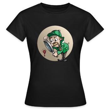 detective detective private investigationgator1 - T-shirt Femme - noir - Devant - AI Model Female 172 dark (172cm)