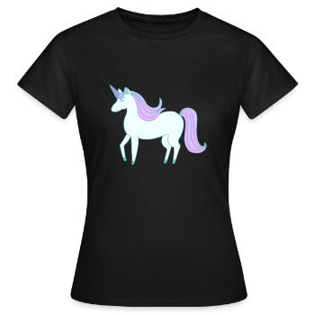 La dernière licorne douce - T-shirt Femme - noir - Devant - AI Model Female 172 dark (172cm)