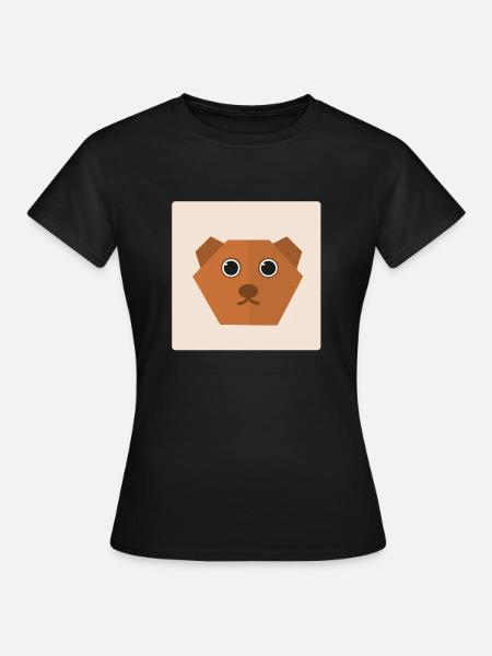 Bär Doodle Geschenkidee - Frauen T-Shirt - Schwarz