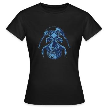 Totenkopf - Kuckuck - Geschenk - Frauen T-Shirt - Schwarz - Vorne - AI Model Female 172 dark (172cm)