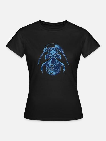 Crâne - Coucou - Cadeau - T-shirt Femme - noir