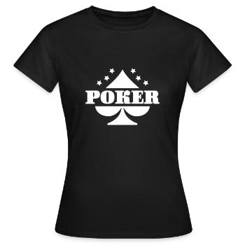 Poker ich liebe Poker - Frauen T-Shirt - Schwarz - Vorne - AI Model Female 172 dark (172cm)