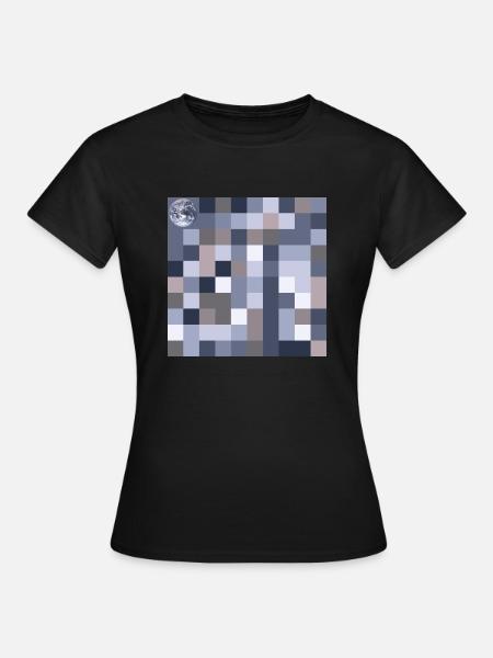 Pi mit Erdkugel - Frauen T-Shirt - Schwarz