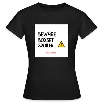 Boxset Spoiler - Women's T-Shirt - black - Front - AI Model Female 172 dark (172cm)