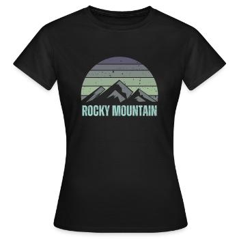 Rocky Mountain - Frauen T-Shirt - Schwarz - Vorne - AI Model Female 172 dark (172cm)