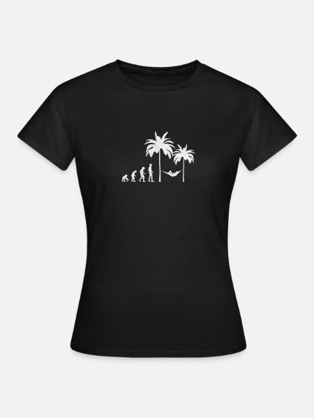 Evolution Hammock - Frauen T-Shirt - Schwarz