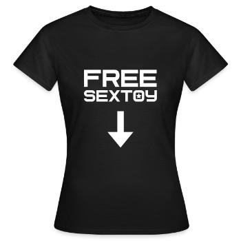 jouet sexuel gratuit - T-shirt Femme - noir - Devant - AI Model Female 172 dark (172cm)