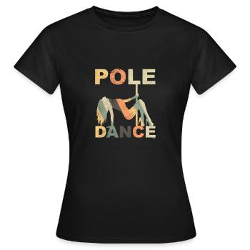 Pole Dancing - T-shirt Femme - noir - Devant - AI Model Female 172 dark (172cm)