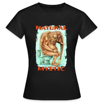 MYSTIQUE NATUREL - T-shirt Femme - noir - Devant - AI Model Female 172 dark (172cm)