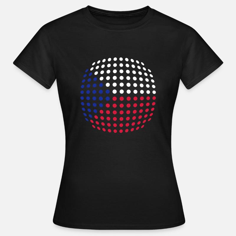 Czech Flag - Women's T-Shirt - black
