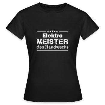 Maître électrique de l'artisanat - T-shirt Femme - noir - Devant - AI Model Female 172 dark (172cm)