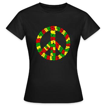 Reggae - T-shirt Femme - noir - Devant - AI Model Female 172 dark (172cm)