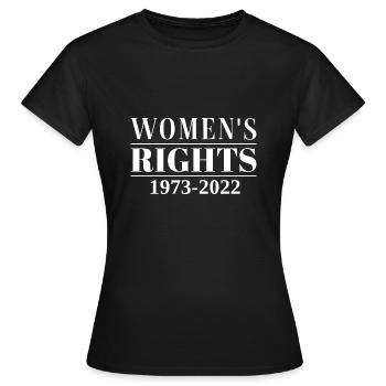 Droits des femmes 1973 - 2022 - T-shirt Femme - noir - Devant - AI Model Female 172 dark (172cm)
