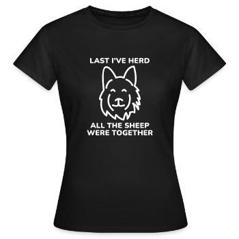 Dernier que j’ai troupeau - T-shirt Femme - noir - Devant - AI Model Female 172 dark (172cm)