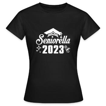 Seniorella 2023 - Women's T-Shirt - black - Front - AI Model Female 172 dark (172cm)
