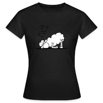 Nachtschwärmer - Frauen T-Shirt - Schwarz - Vorne - AI Model Female 172 dark (172cm)