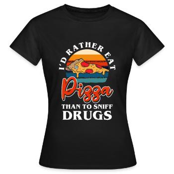 Addiction Santé Cannabis - T-shirt Femme - noir - Devant - AI Model Female 172 dark (172cm)