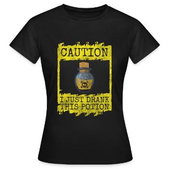 Alchimie Recherche à base de plantes - T-shirt Femme - noir - Devant - AI Model Female 172 dark (172cm)