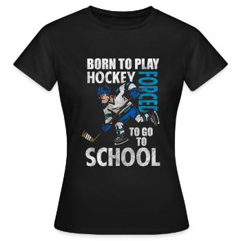 Hockey sur glace Hockey sur glace Masque Goal - T-shirt Femme - noir - Devant - AI Model Female 172 dark (172cm)