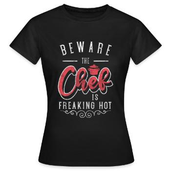 Kochen Beruf Kochkunst Geschmack - Frauen T-Shirt - Schwarz - Vorne - AI Model Female 172 dark (172cm)