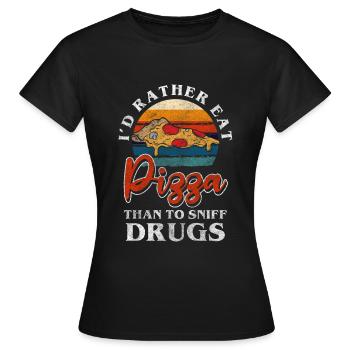 Marijuana propre et sans drogue - T-shirt Femme - noir - Devant - AI Model Female 172 dark (172cm)