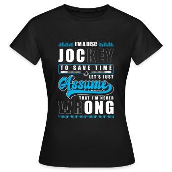 DJ Unterhaltung House Sound - Frauen T-Shirt - Schwarz - Vorne - AI Model Female 172 dark (172cm)