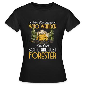 Forester Wood Forester - Women's T-Shirt - black - Front - AI Model Female 172 dark (172cm)