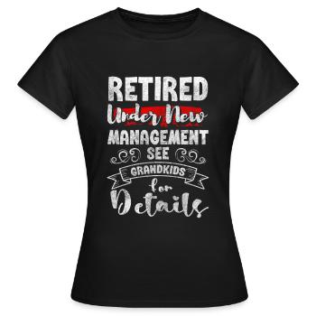 Grandma, Offspring, Extended Family, Pregnant - Women's T-Shirt - black - Front - AI Model Female 172 dark (172cm)