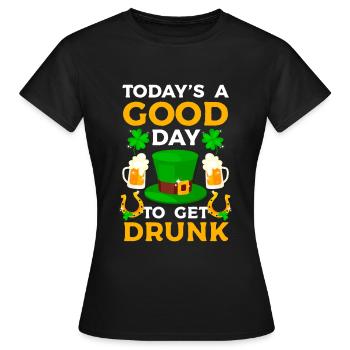 Irland Kleeblatt Urlaub Celtic - Frauen T-Shirt - Schwarz - Vorne - AI Model Female 172 dark (172cm)